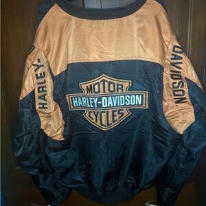Harley-Davidson Black and Tan Windbreaker